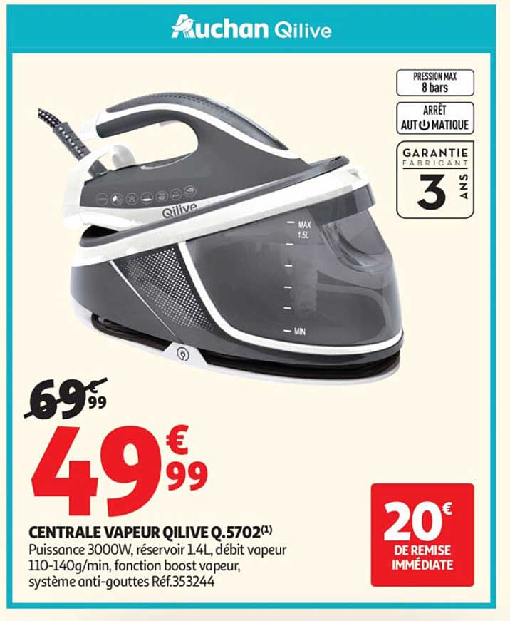 CENTRALE VAPEUR QILIVE Q.5702