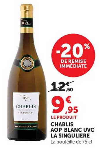 CHABLIS AOP BLANC UVC LA SINGULIERE