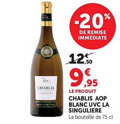 CHABLIS AOP BLANC UVC LA SINGULIERE