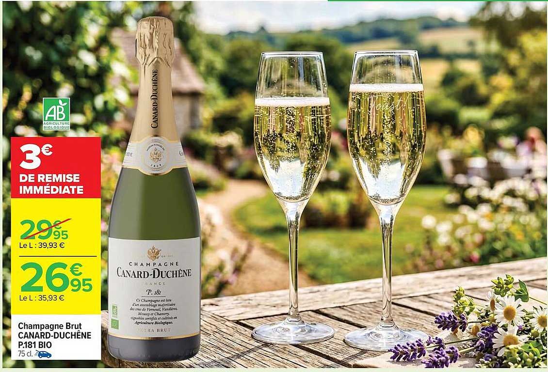 Champagne Brut CANARD-DUCHÊNE P.181 BIO