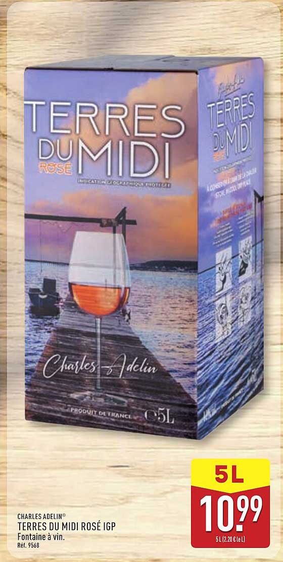 Charles Adelin TERRES DU MIDI ROSÉ IGP