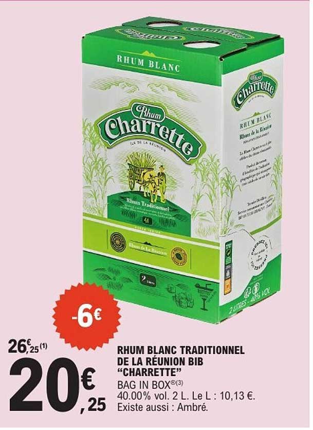Charrette Rhum Blanc Traditionnel
