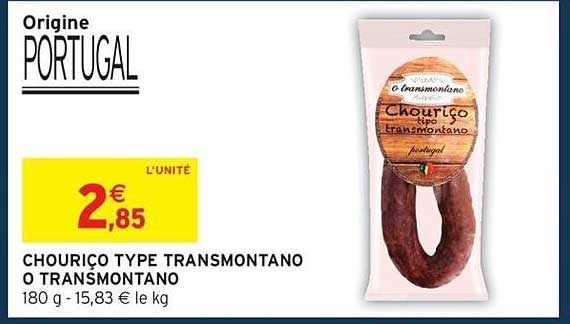Chouriço type transmontano