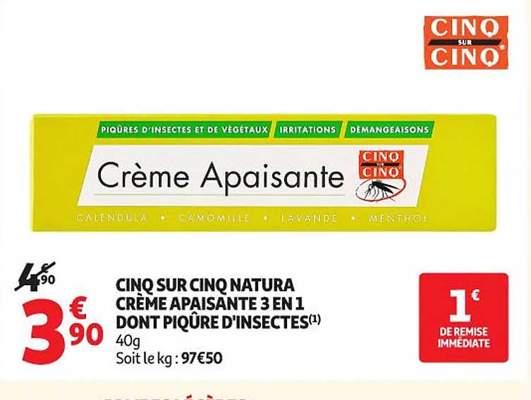 CINQ SUR CINQ Crème Apaisante