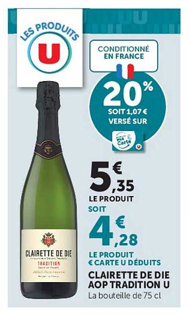 CLAIRETTE DE DIE AOP TRADITION U