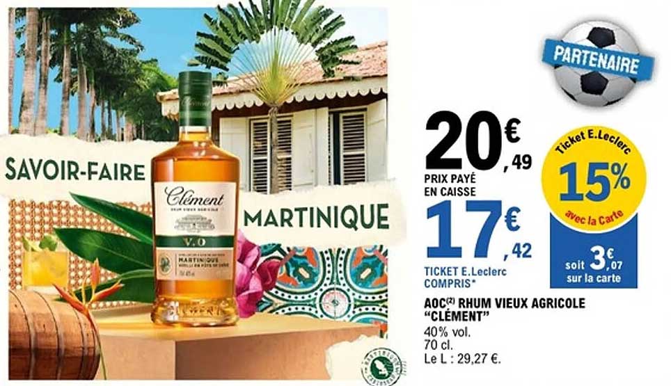 Clément Rhum Vieux Agricole