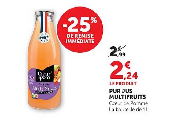 Coeur de Pom' Pur Jus Multifruits