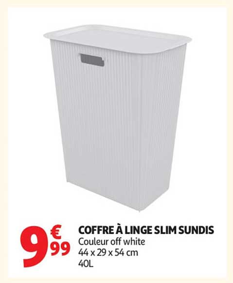 COFFRE À LINGE SLIM SUNDIS