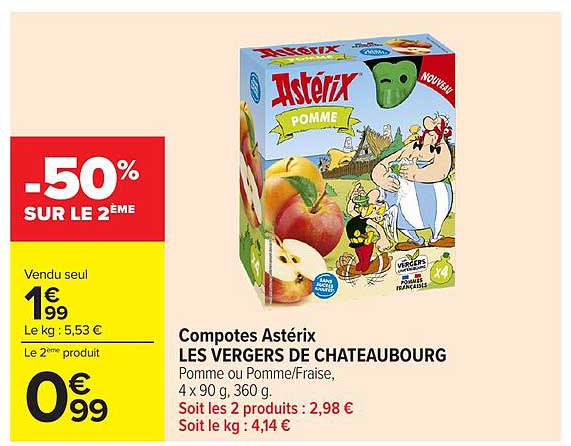 Compotes Astérix