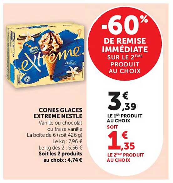 Cones Glaces Extreme Nestle