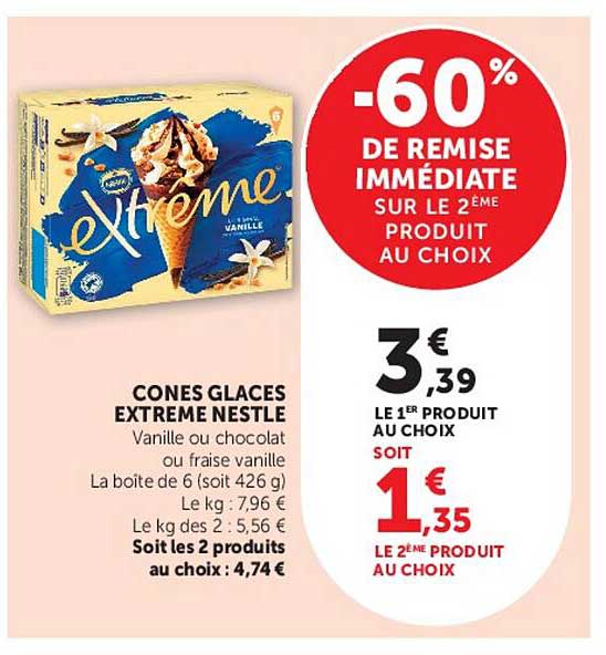 Cones Glaces Extrême Nestlé
