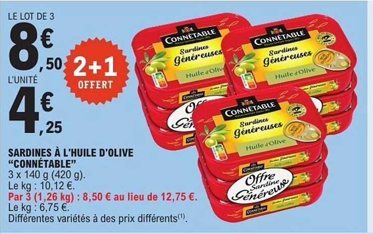 Connétable Sardines Génereuses