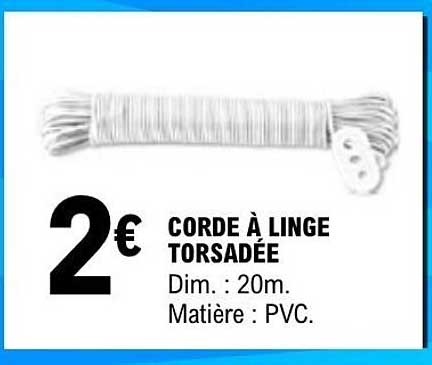 CORDE À LINGE TORSADÉE