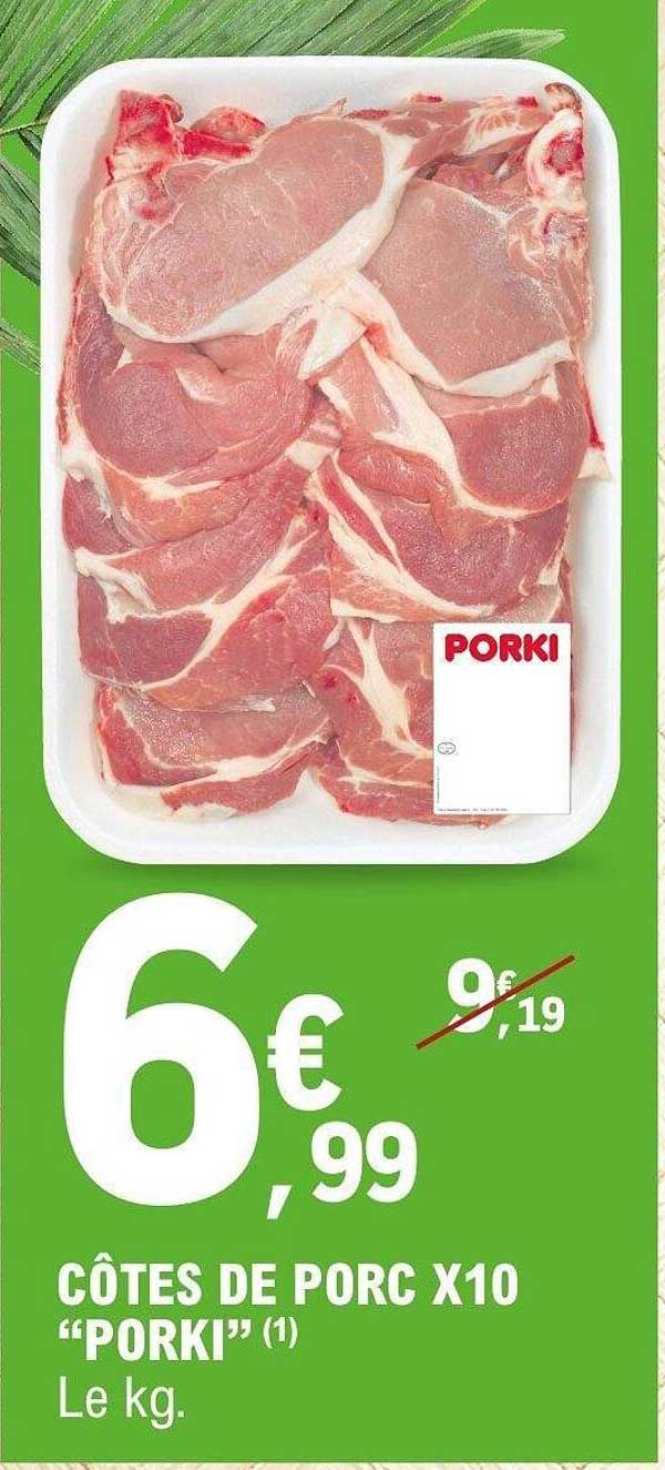 CÔTES DE PORC X10 “PORKI”