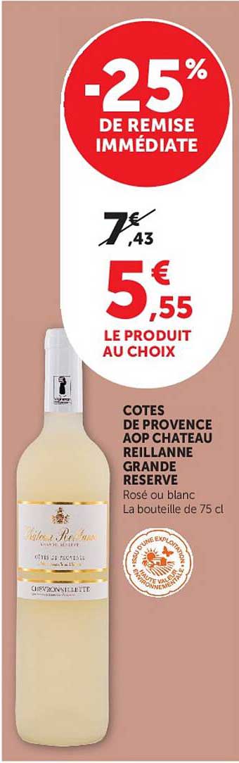 COTES DE PROVENCE AOP CHATEAU REILLANNE GRANDE RESERVE