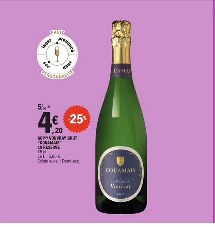 Couamais La Réserve Vouvray Brut