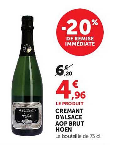 Cremant d'Alsace AOP Brut Hoen