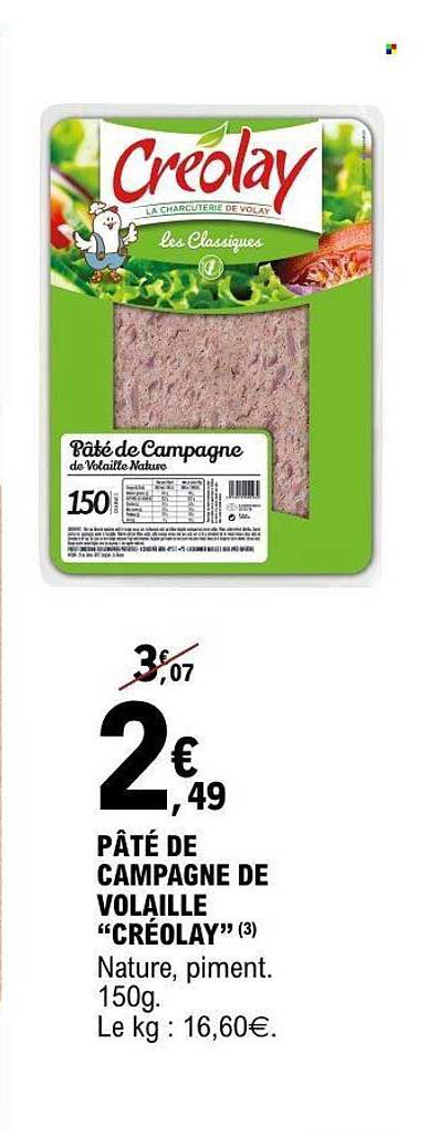 Créolay Pâté de Campagne de Volaille