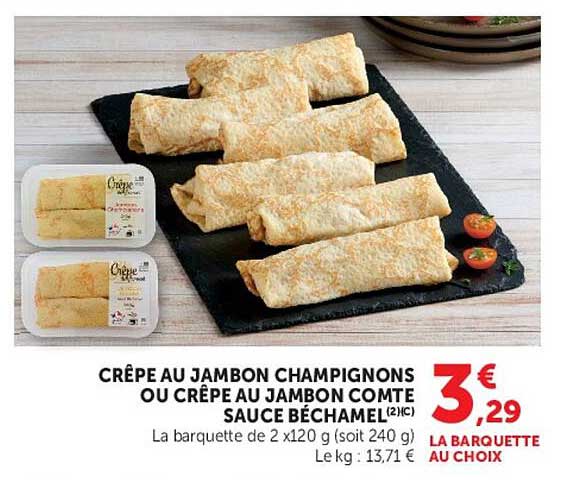 CRÊPE AU JAMBON CHAMPIGNONS