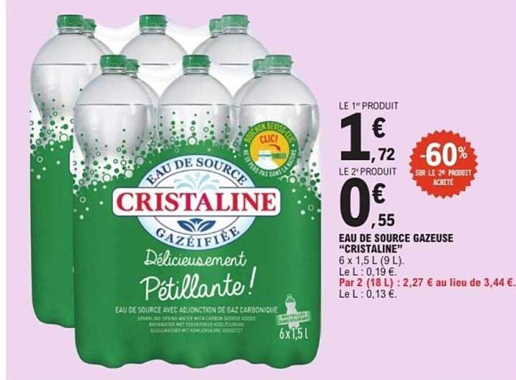 Cristaline Eau de source gazeuse