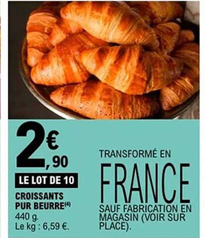 CROISSANTS PUR BEURRE
