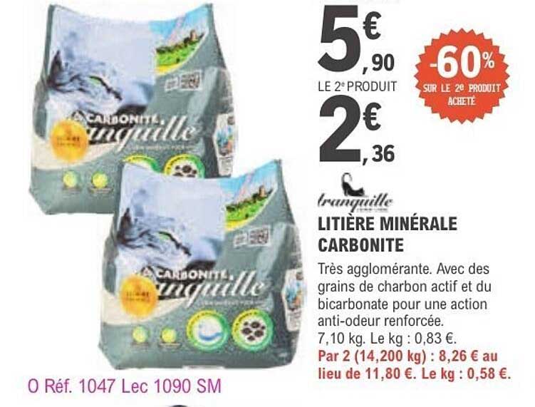 Croustille LITIÈRE MINÉRALE CARBONITE