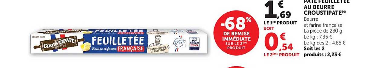 Croustipate PÂTE FEUILLETÉE AU BEURRE