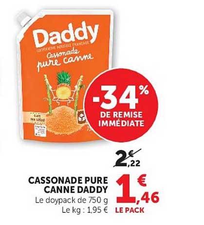Daddy Cassonade pure canne