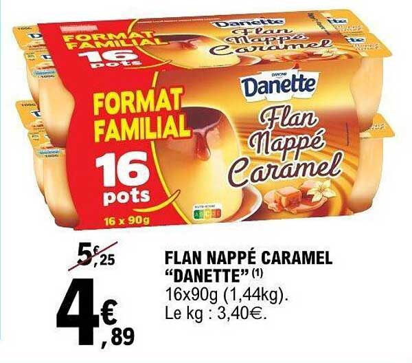 Danette Flan Nappé Caramel