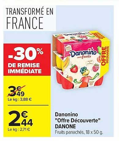 Danonino "Offre Découverte" DANONE