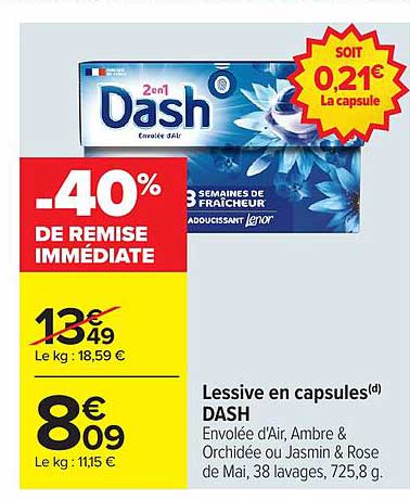 Dash Lessive en capsules