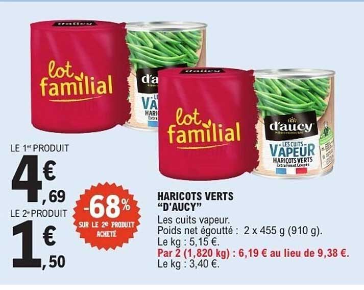 d'aucy HARICOTS VERTS