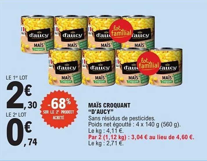d'aucy MAÏS CROQUANT