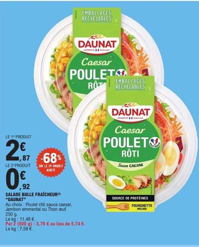Daunat Caesar Poulet Rôti