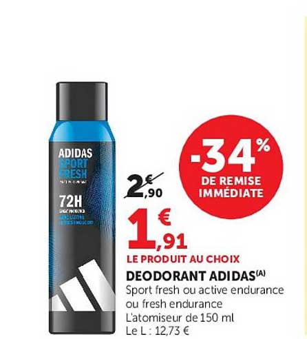 DEODORANT ADIDAS