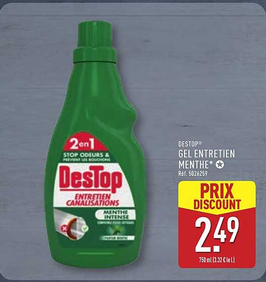 DesTop GEL ENTRETIEN MENTHE*