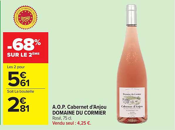 DOMAINE DU CORMIER Cabernet d'Anjou