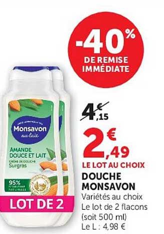 Douche Monsavon