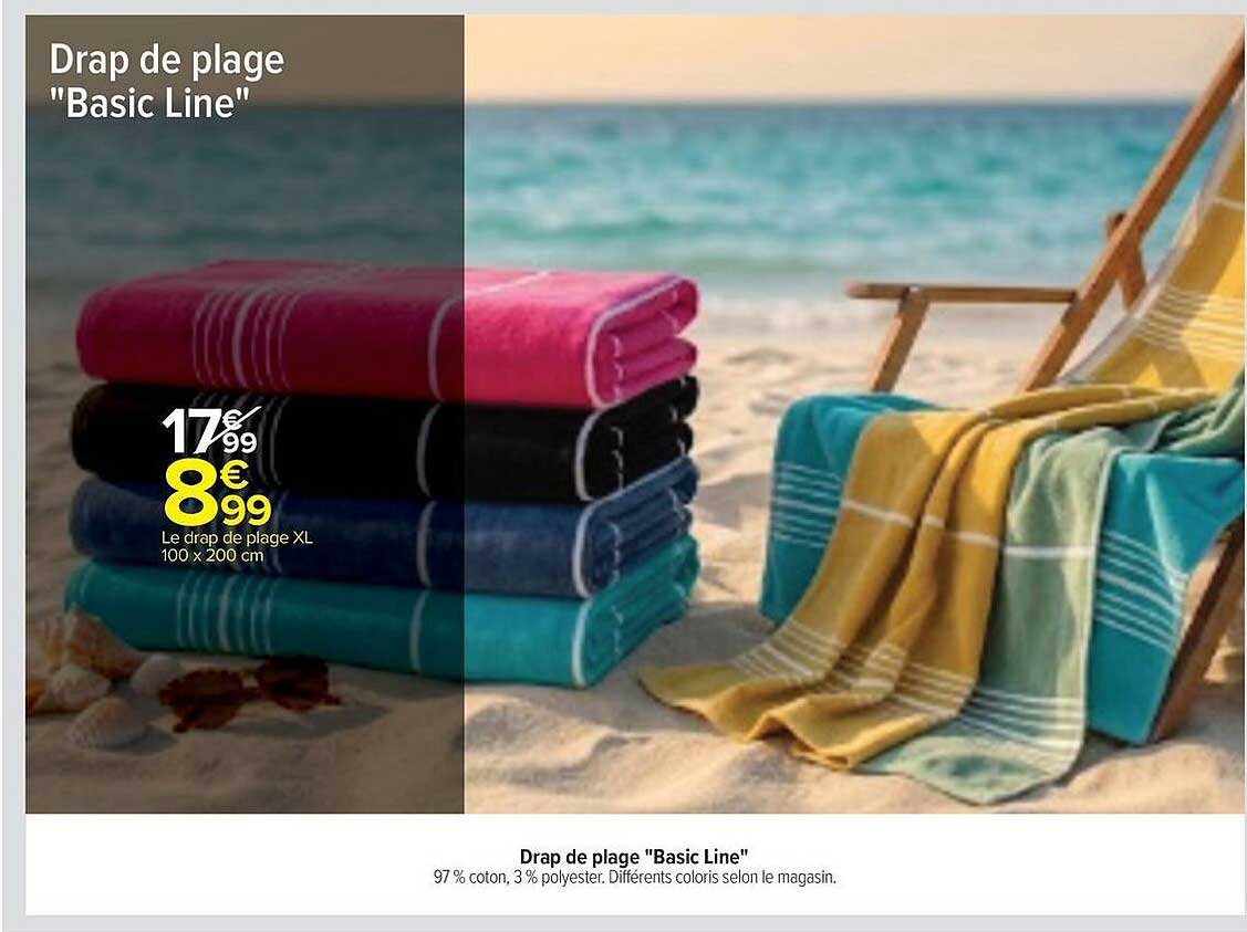 Drap de plage "Basic Line