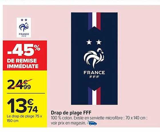 Drap de plage FFF