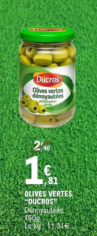 Ducros Olives vertes dénoyautées