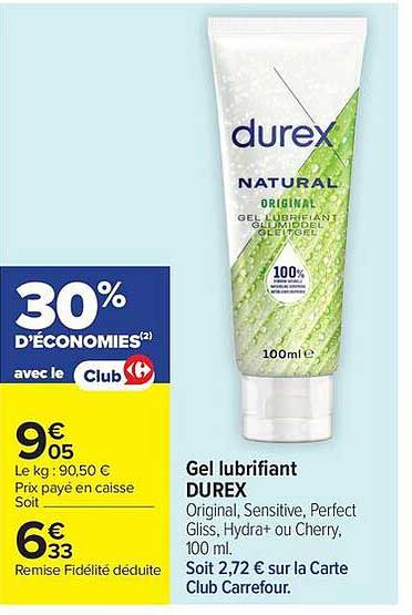 Durex Gel lubrifiant