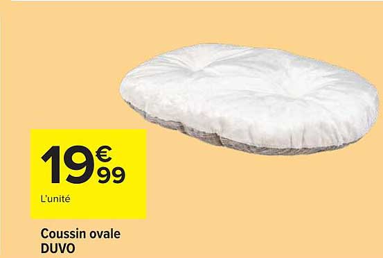 DUVO Coussin ovale