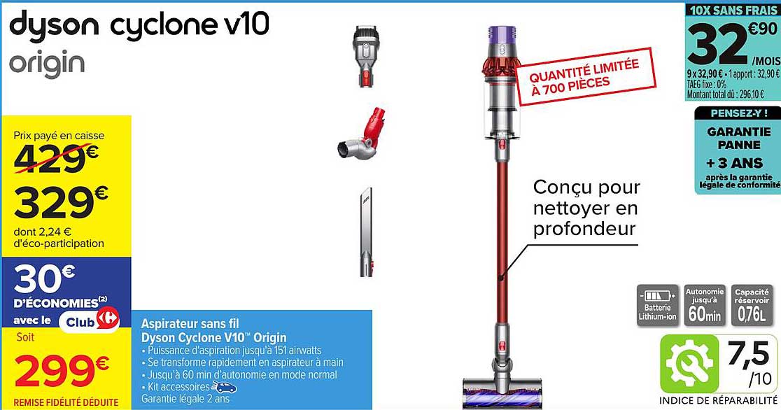 dyson cyclone v10 origin