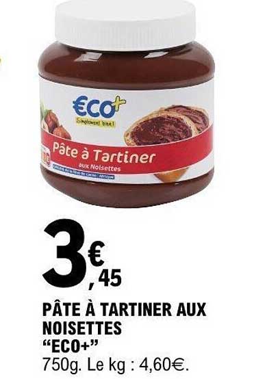 ECO+ Pâte à Tartiner aux Noisettes