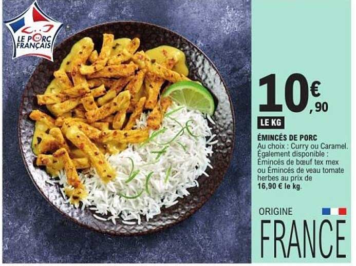 ÉMINCÉS DE PORC
