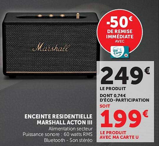 ENCEINTE RESIDENTIELLE MARSHALL ACTON III