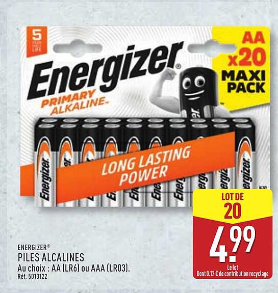 Energizer Piles Alcalines