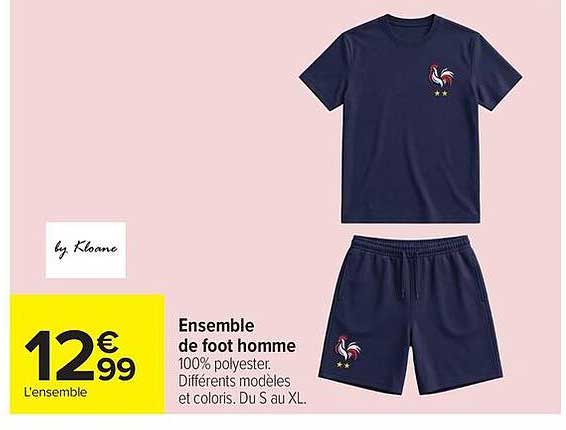 Ensemble de foot homme