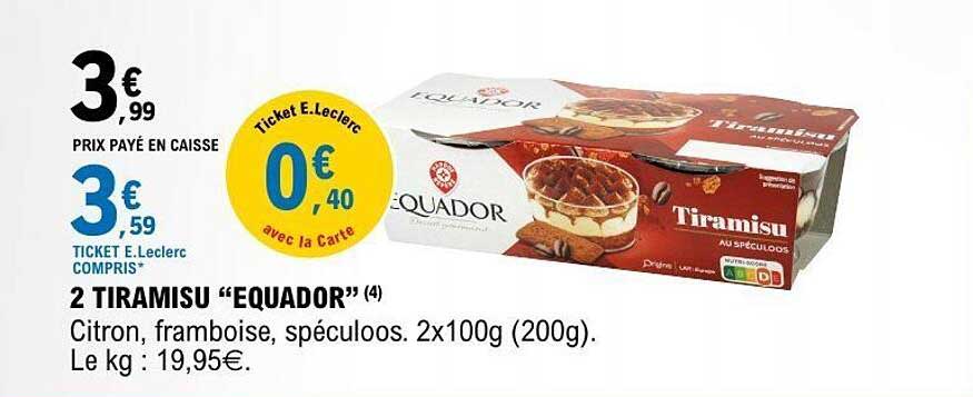 Equador Tiramisu